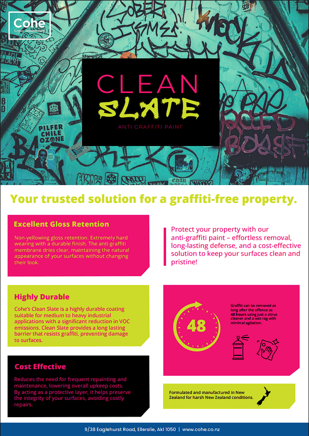 Clean Slate Anti-Graffiti Paint